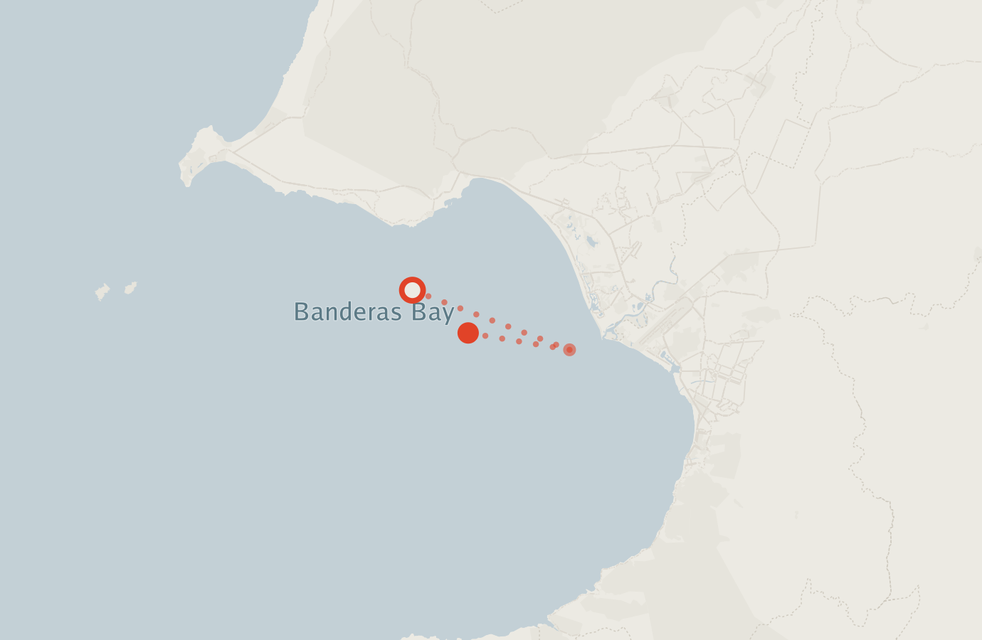 Activity map — real sighting points on an OpenStreetMap basemap