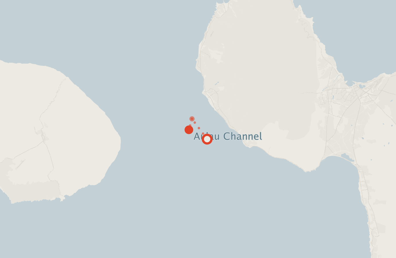 Activity map — real sighting points on an OpenStreetMap basemap