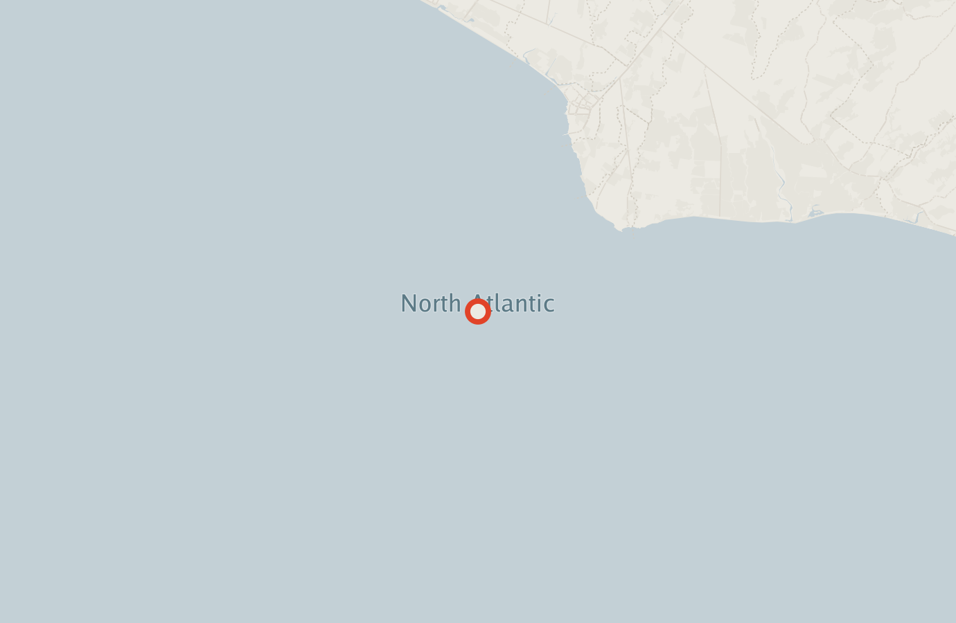 Activity map — real sighting points on an OpenStreetMap basemap
