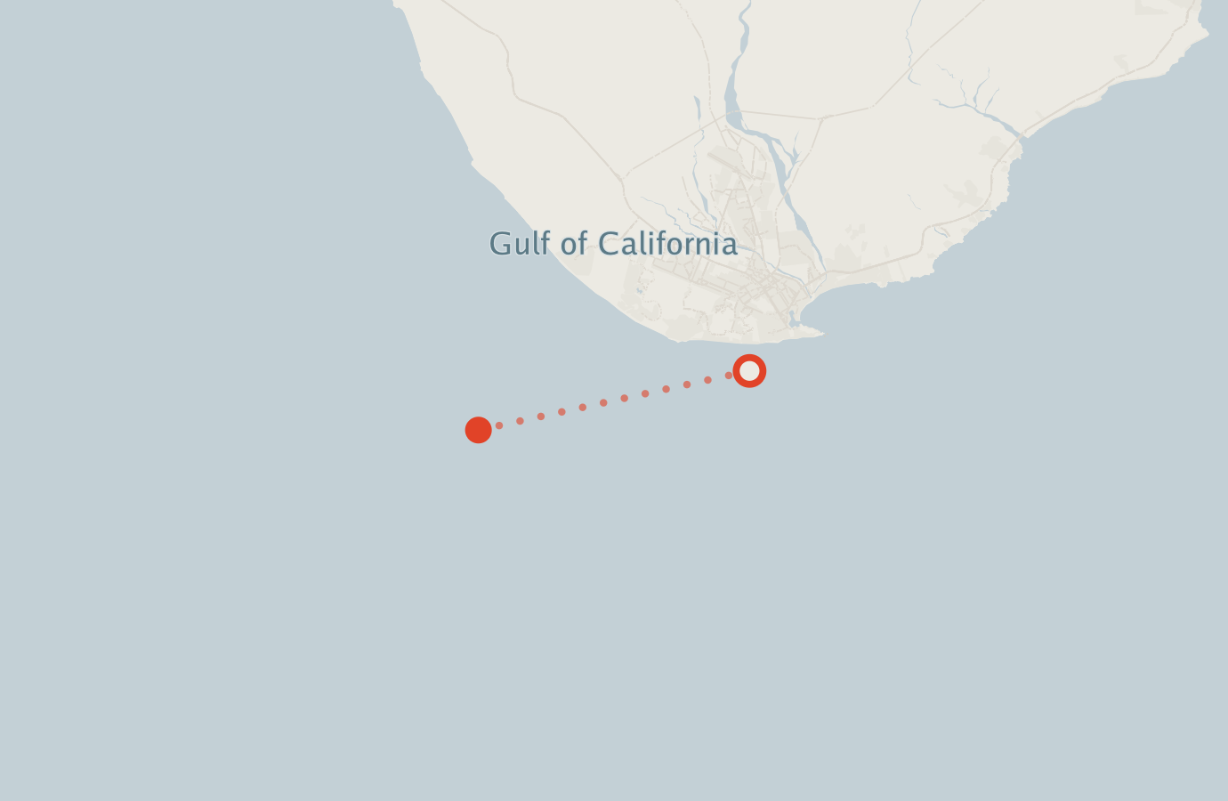 Activity map — real sighting points on an OpenStreetMap basemap