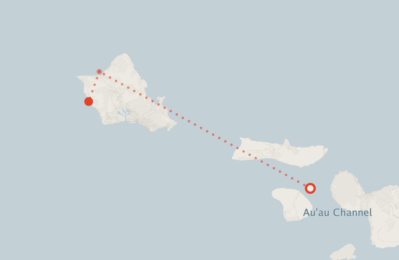 Activity map — real sighting points on an OpenStreetMap basemap