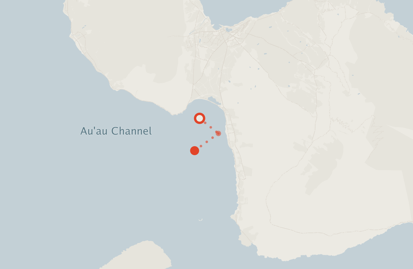 Activity map — real sighting points on an OpenStreetMap basemap