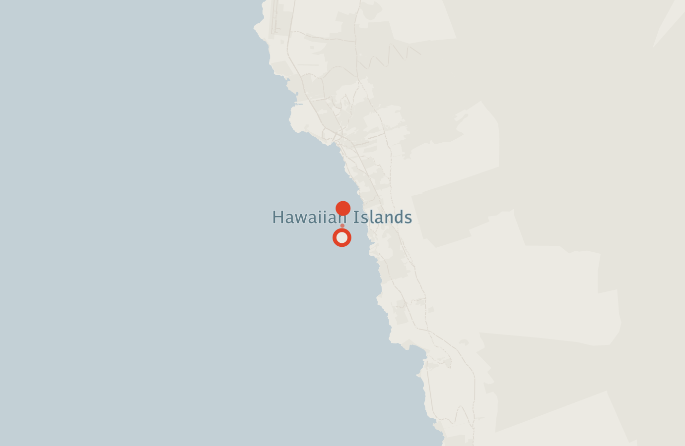 Activity map — real sighting points on an OpenStreetMap basemap