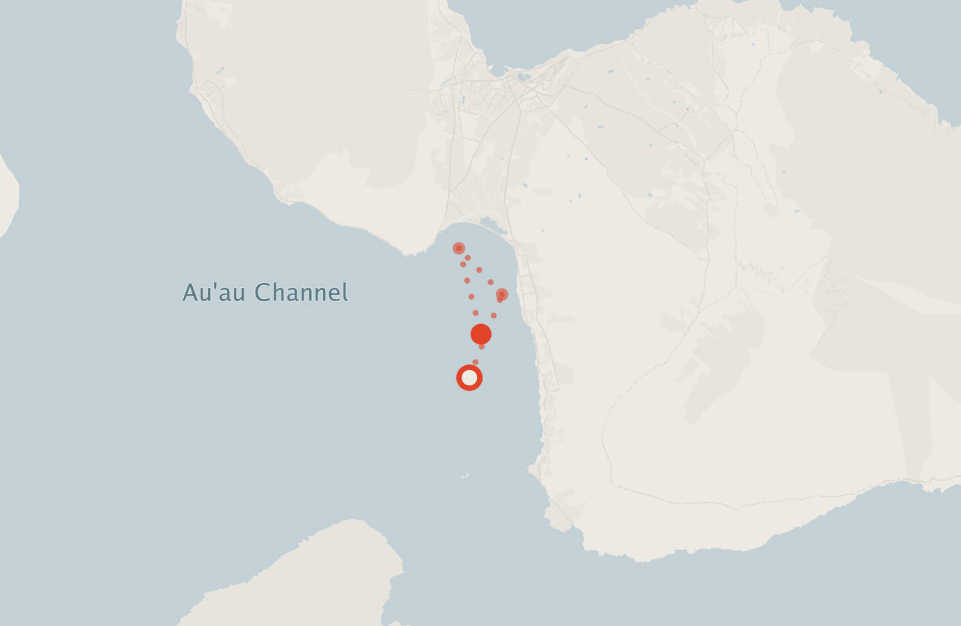 Activity map — real sighting points on an OpenStreetMap basemap