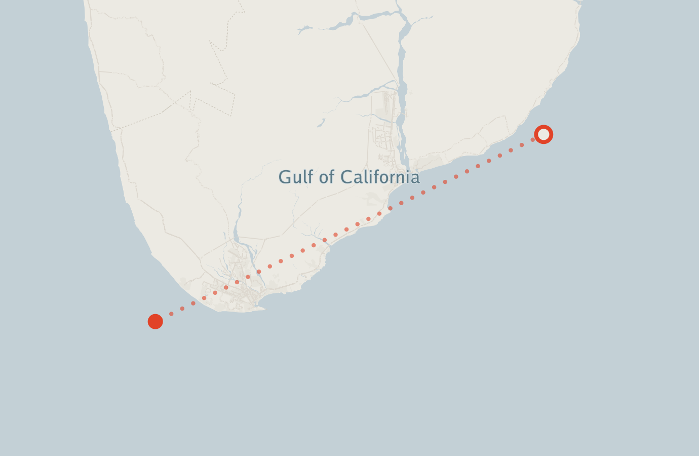Activity map — real sighting points on an OpenStreetMap basemap