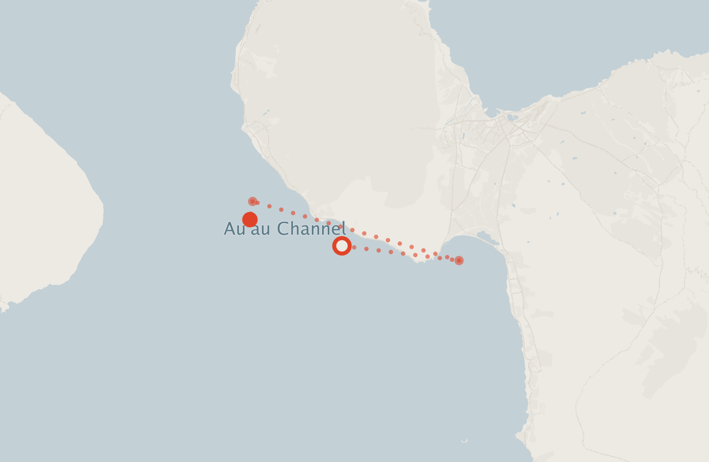 Activity map — real sighting points on an OpenStreetMap basemap