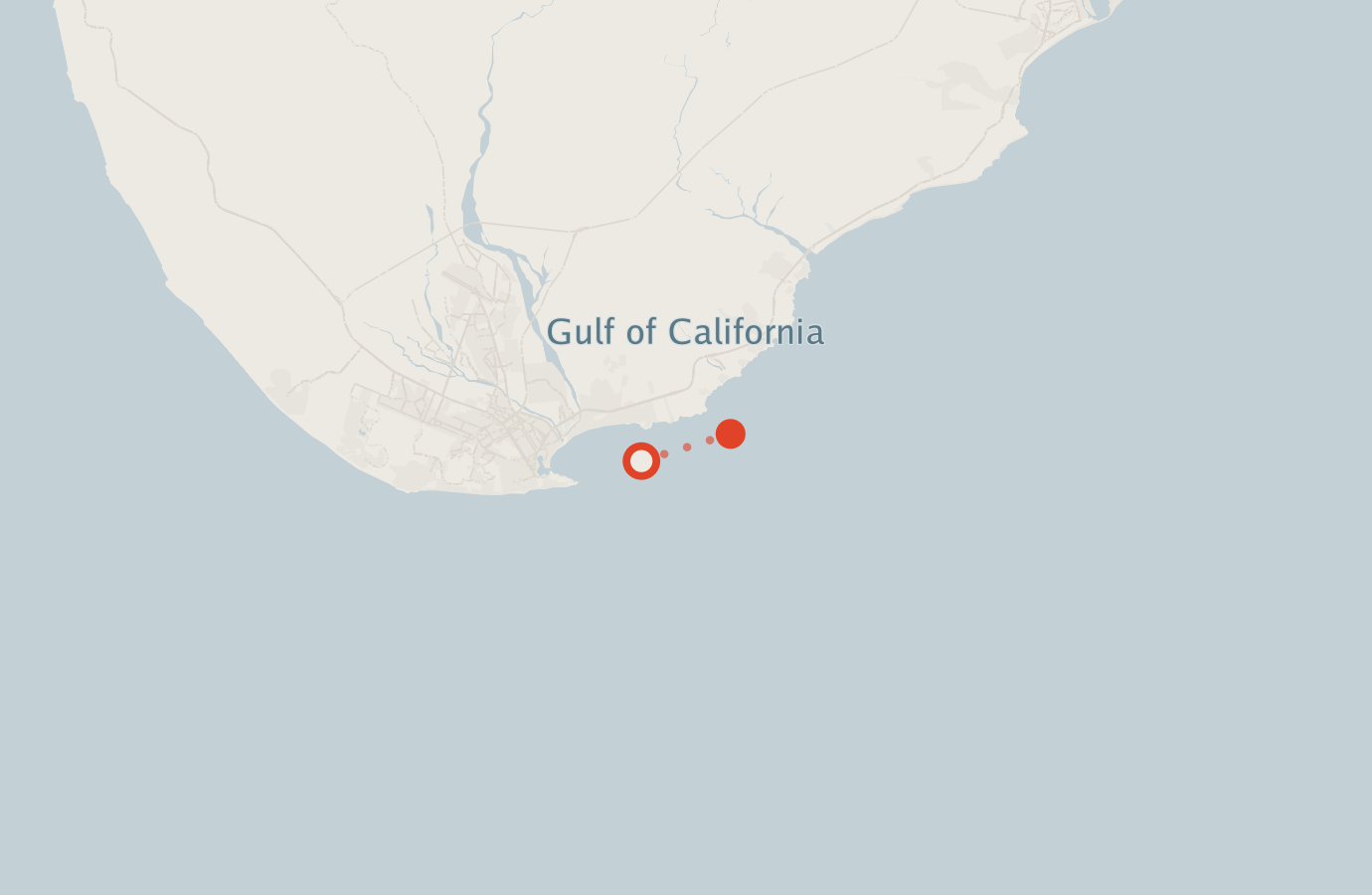 Activity map — real sighting points on an OpenStreetMap basemap