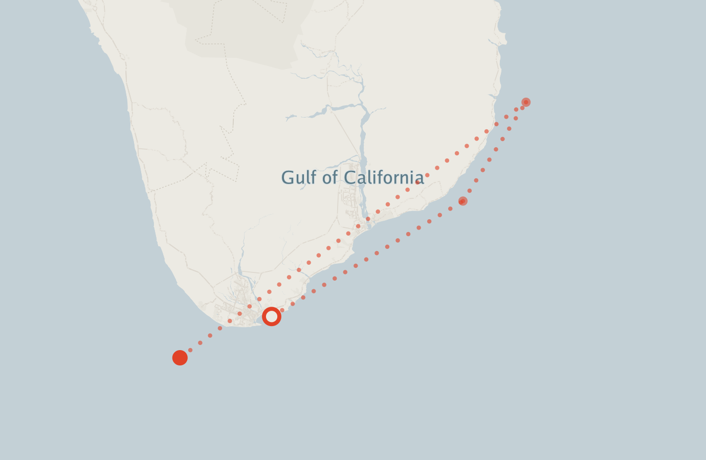 Activity map — real sighting points on an OpenStreetMap basemap