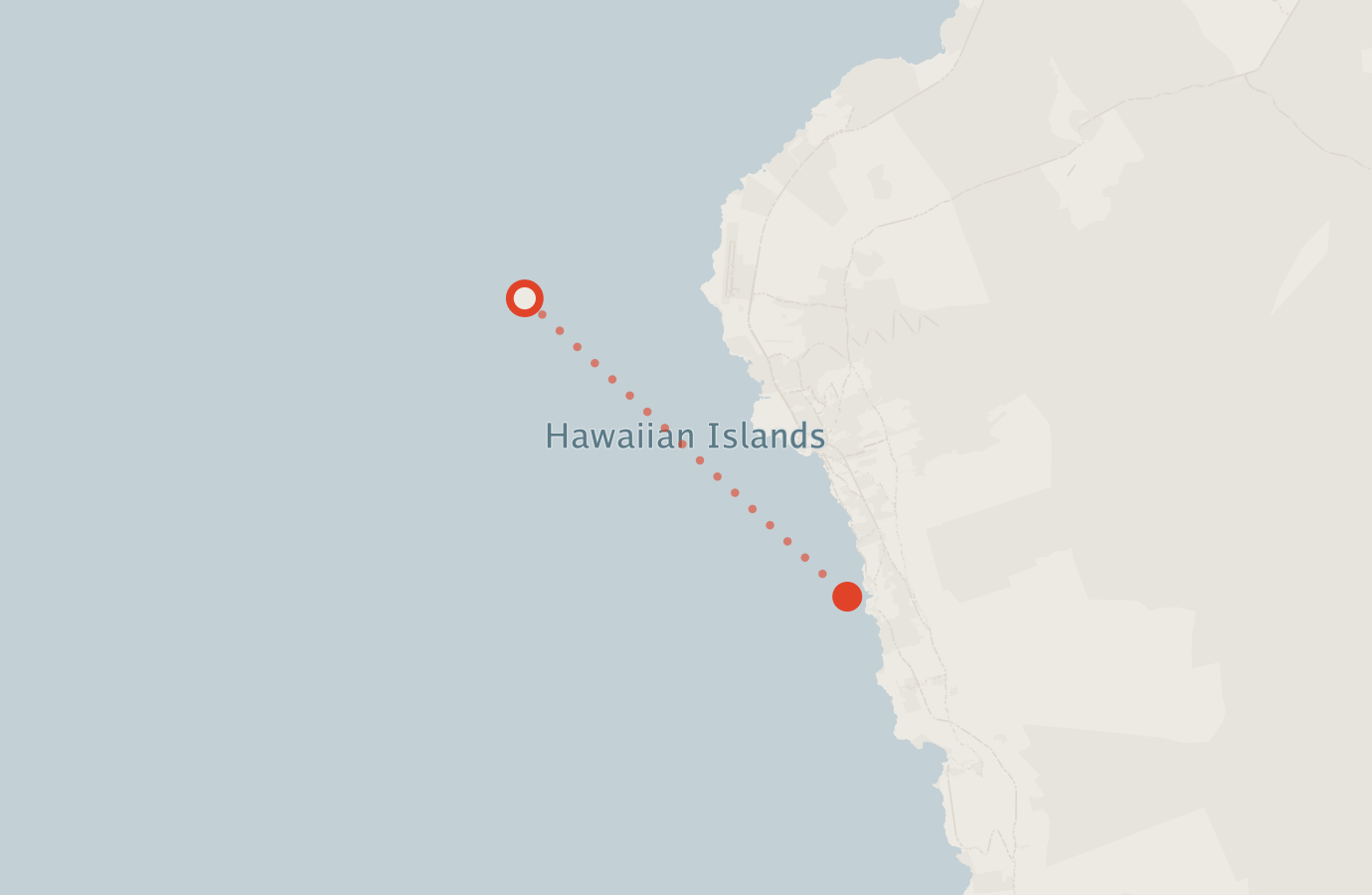 Activity map — real sighting points on an OpenStreetMap basemap
