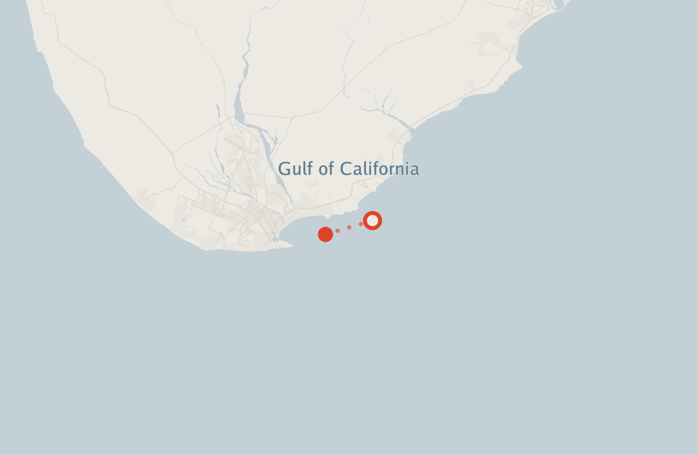 Activity map — real sighting points on an OpenStreetMap basemap