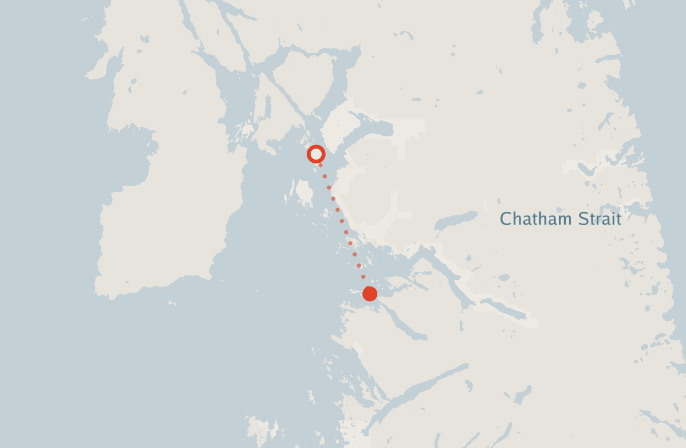 Activity map — real sighting points on an OpenStreetMap basemap