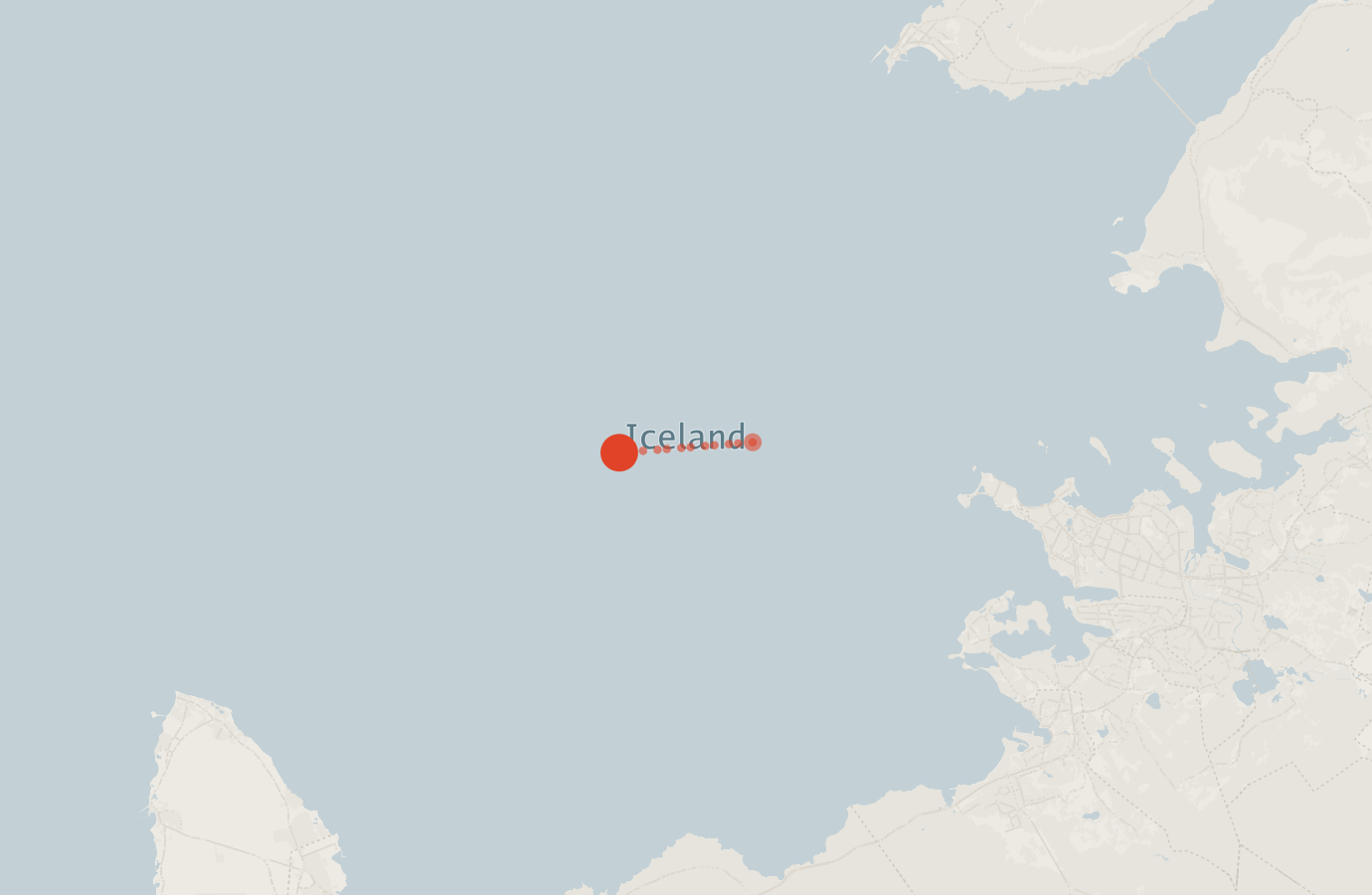Activity map — real sighting points on an OpenStreetMap basemap