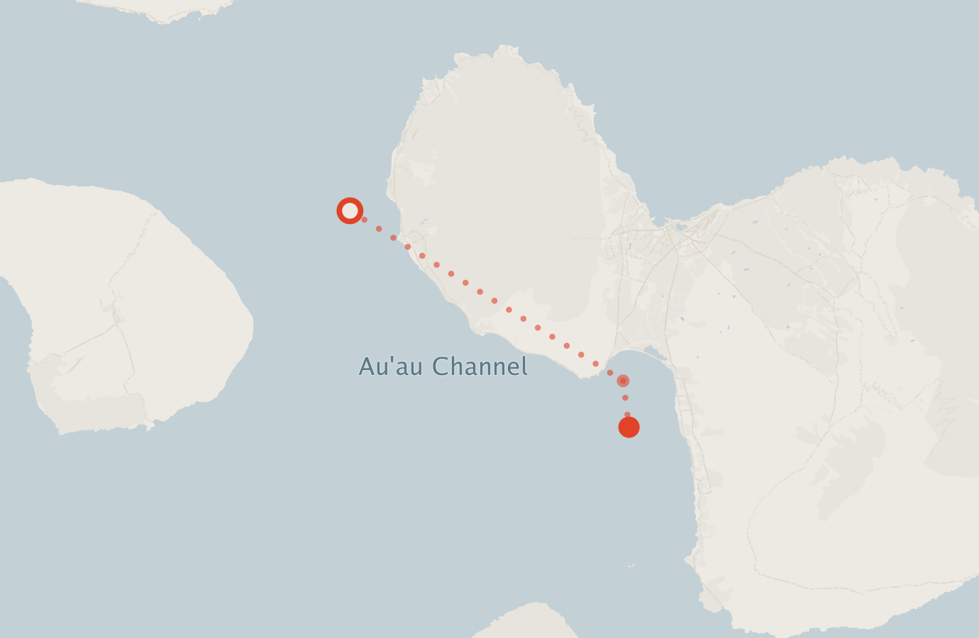Activity map — real sighting points on an OpenStreetMap basemap