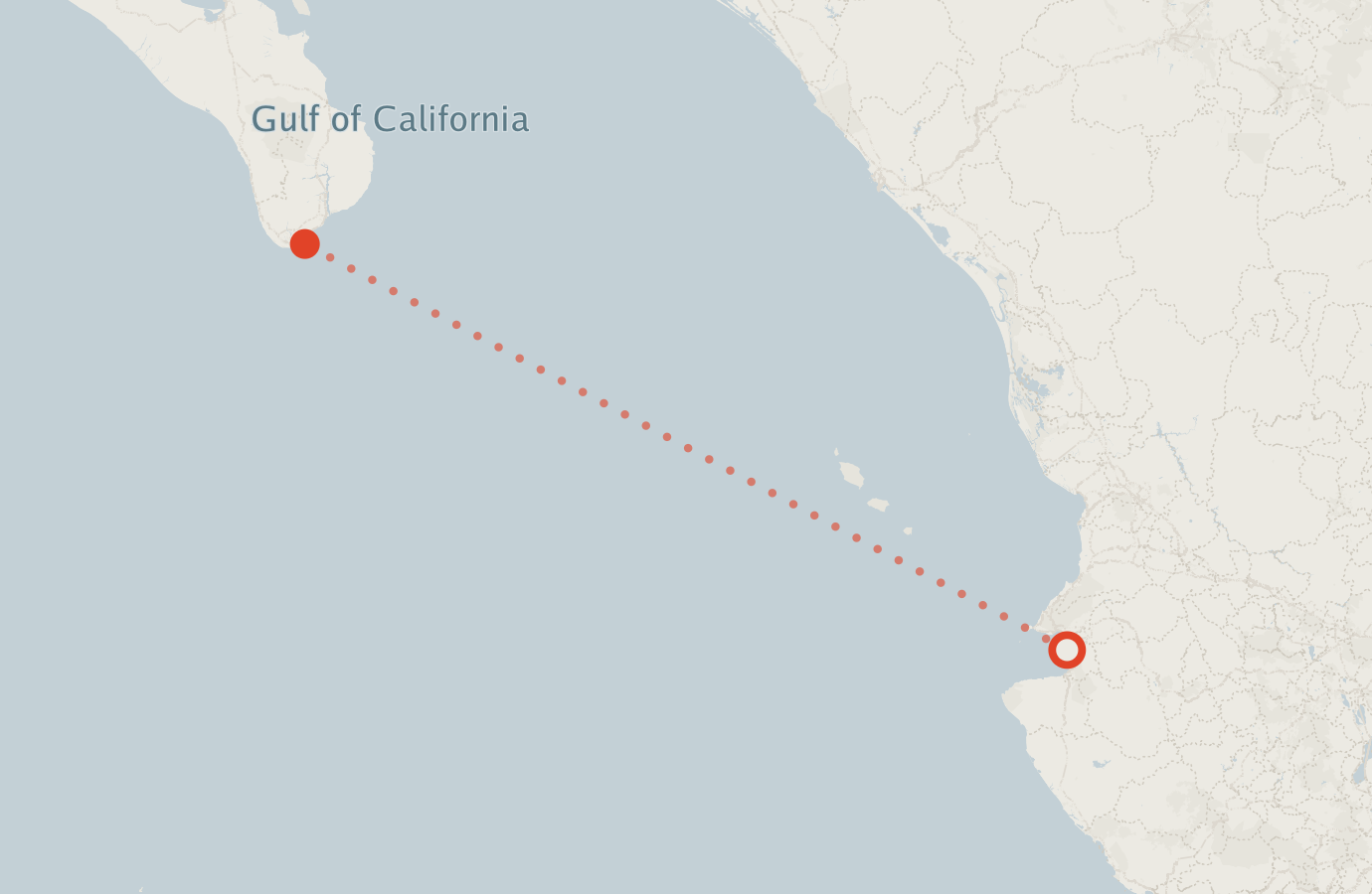 Activity map — real sighting points on an OpenStreetMap basemap