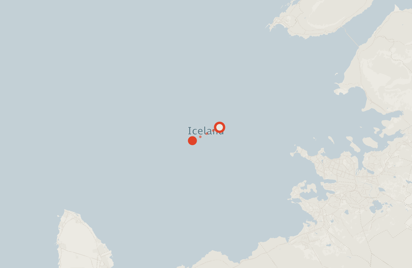 Activity map — real sighting points on an OpenStreetMap basemap