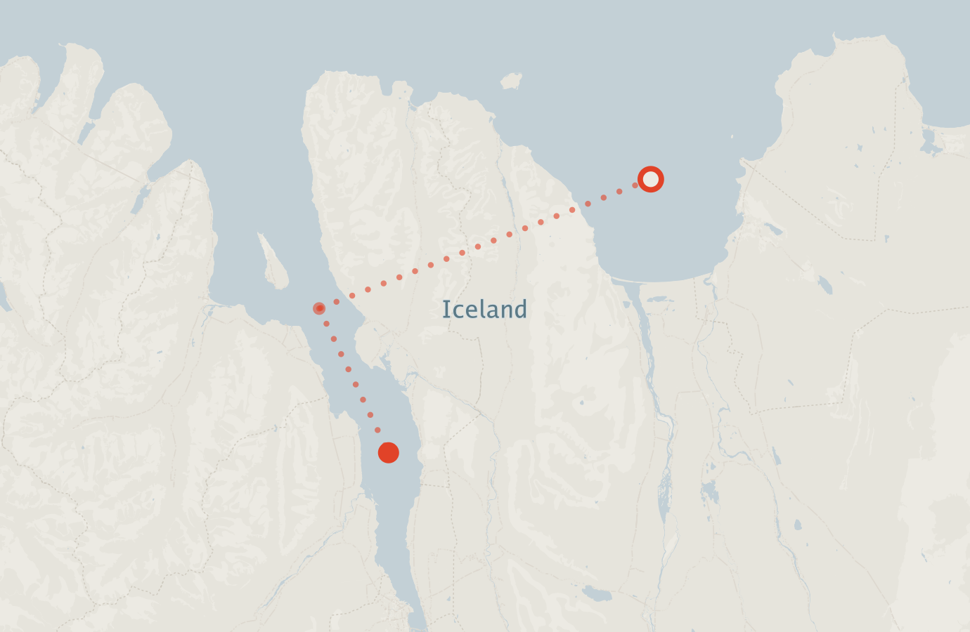 Activity map — real sighting points on an OpenStreetMap basemap