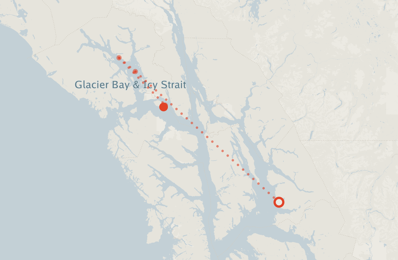 Activity map — real sighting points on an OpenStreetMap basemap