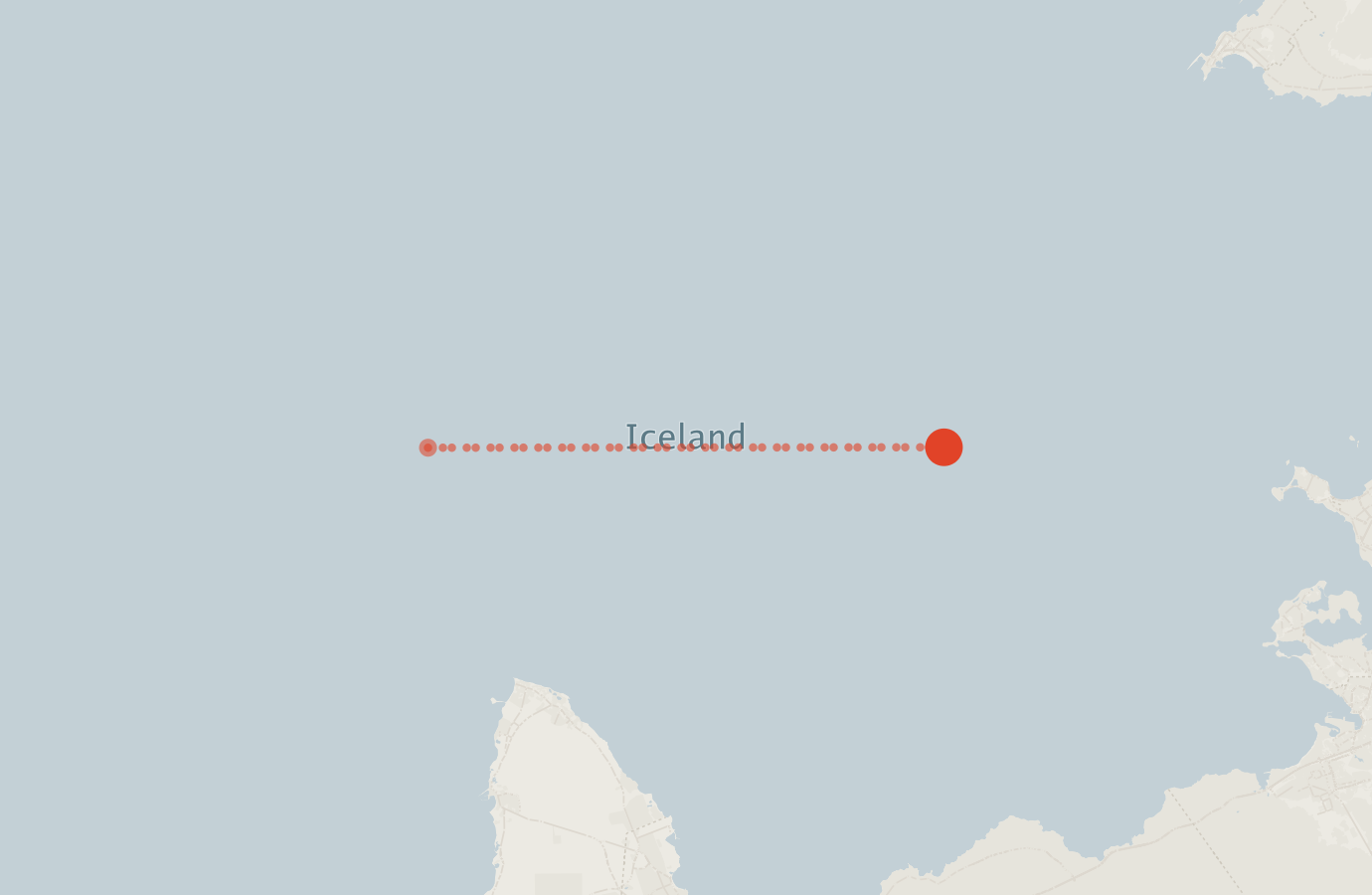Activity map — real sighting points on an OpenStreetMap basemap