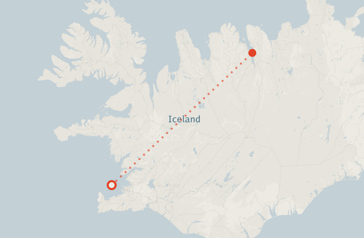 Activity map — real sighting points on an OpenStreetMap basemap