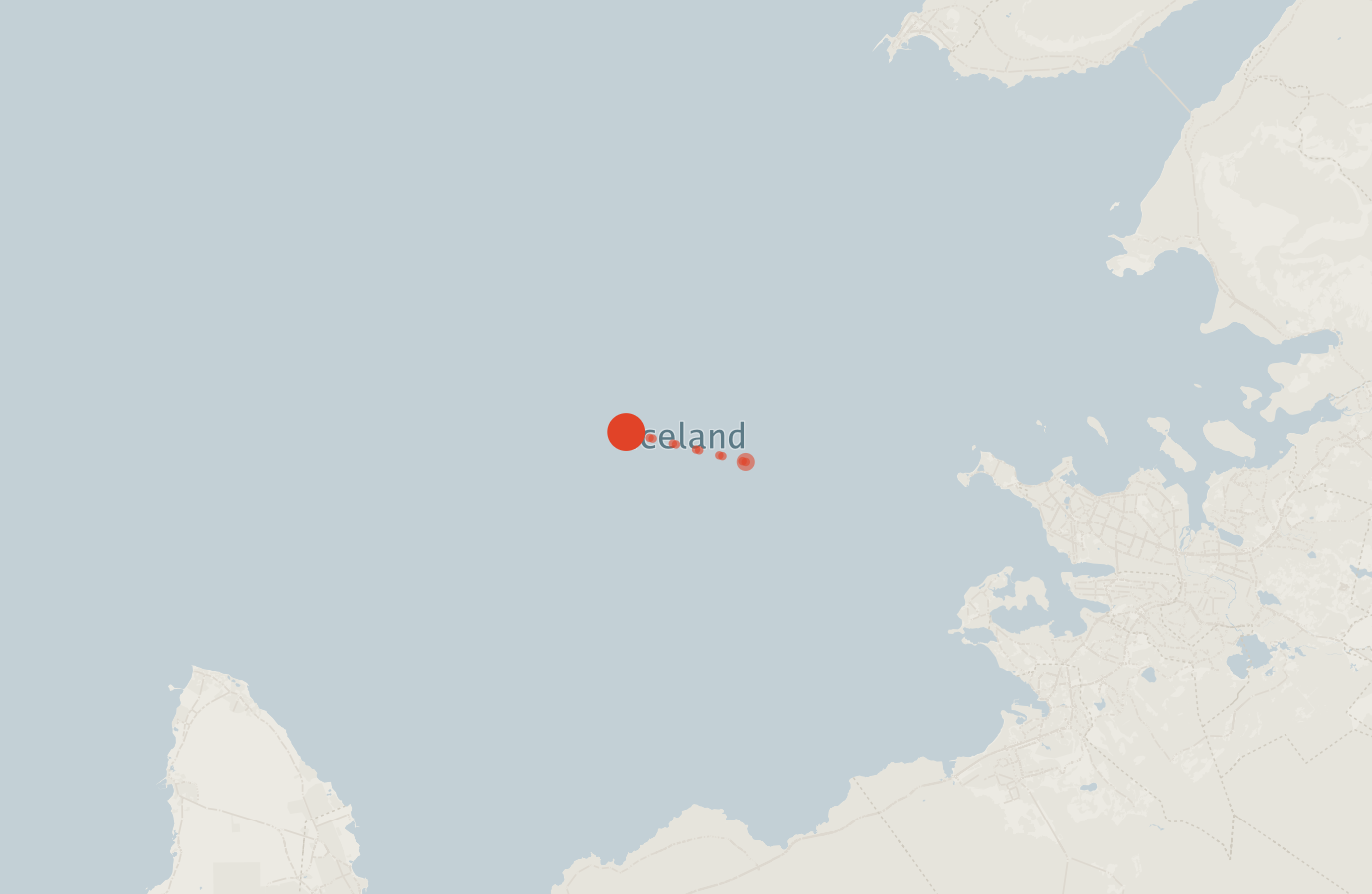 Activity map — real sighting points on an OpenStreetMap basemap