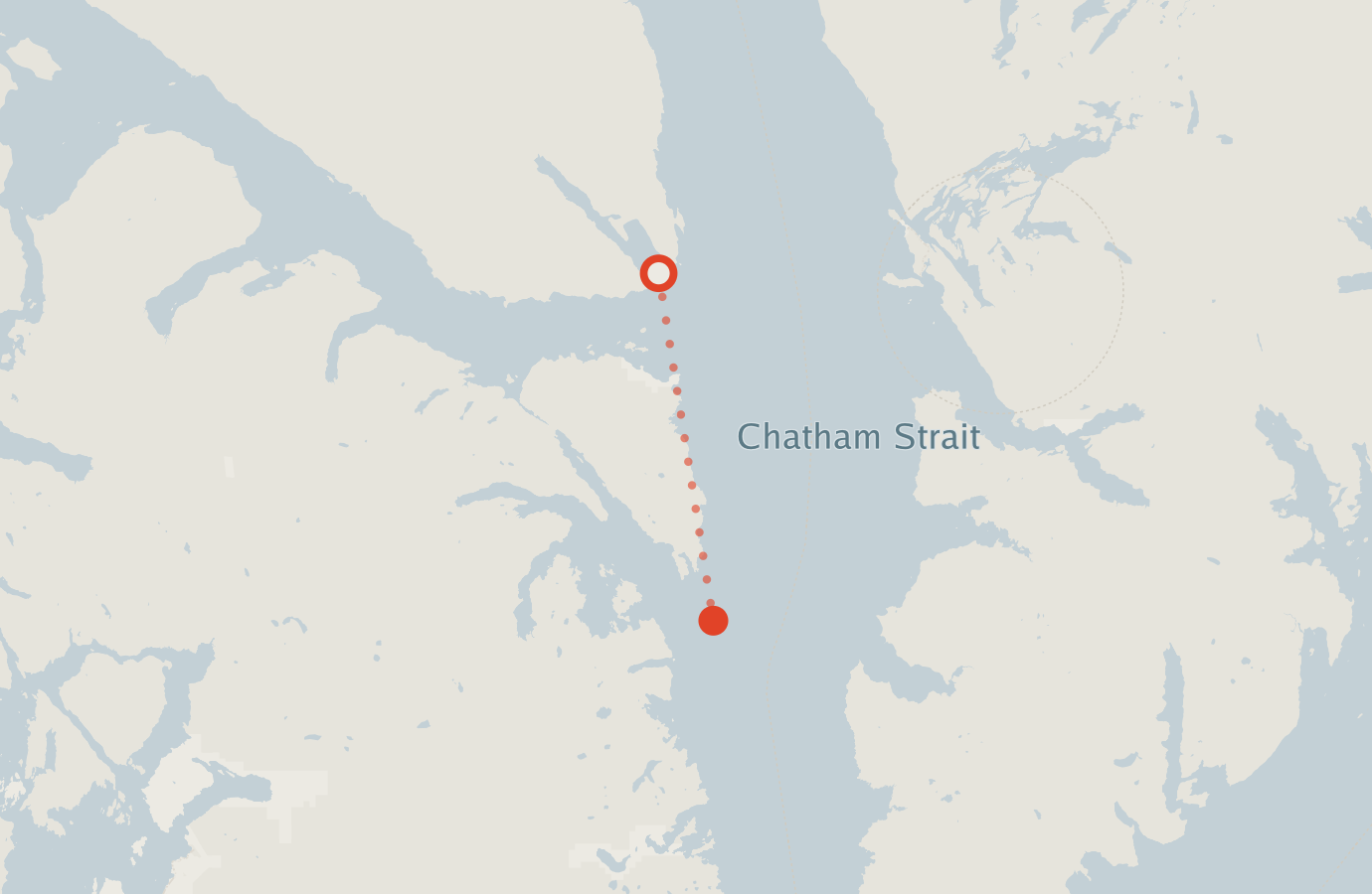 Activity map — real sighting points on an OpenStreetMap basemap