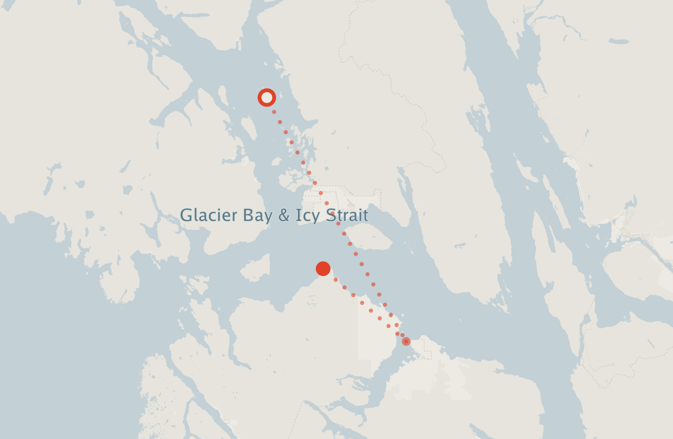 Activity map — real sighting points on an OpenStreetMap basemap
