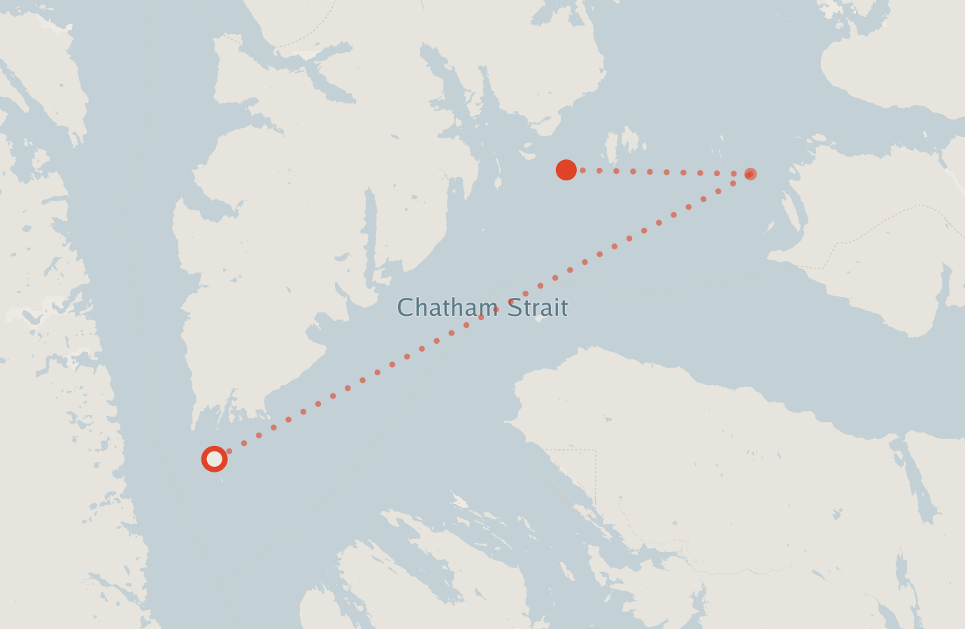 Activity map — real sighting points on an OpenStreetMap basemap