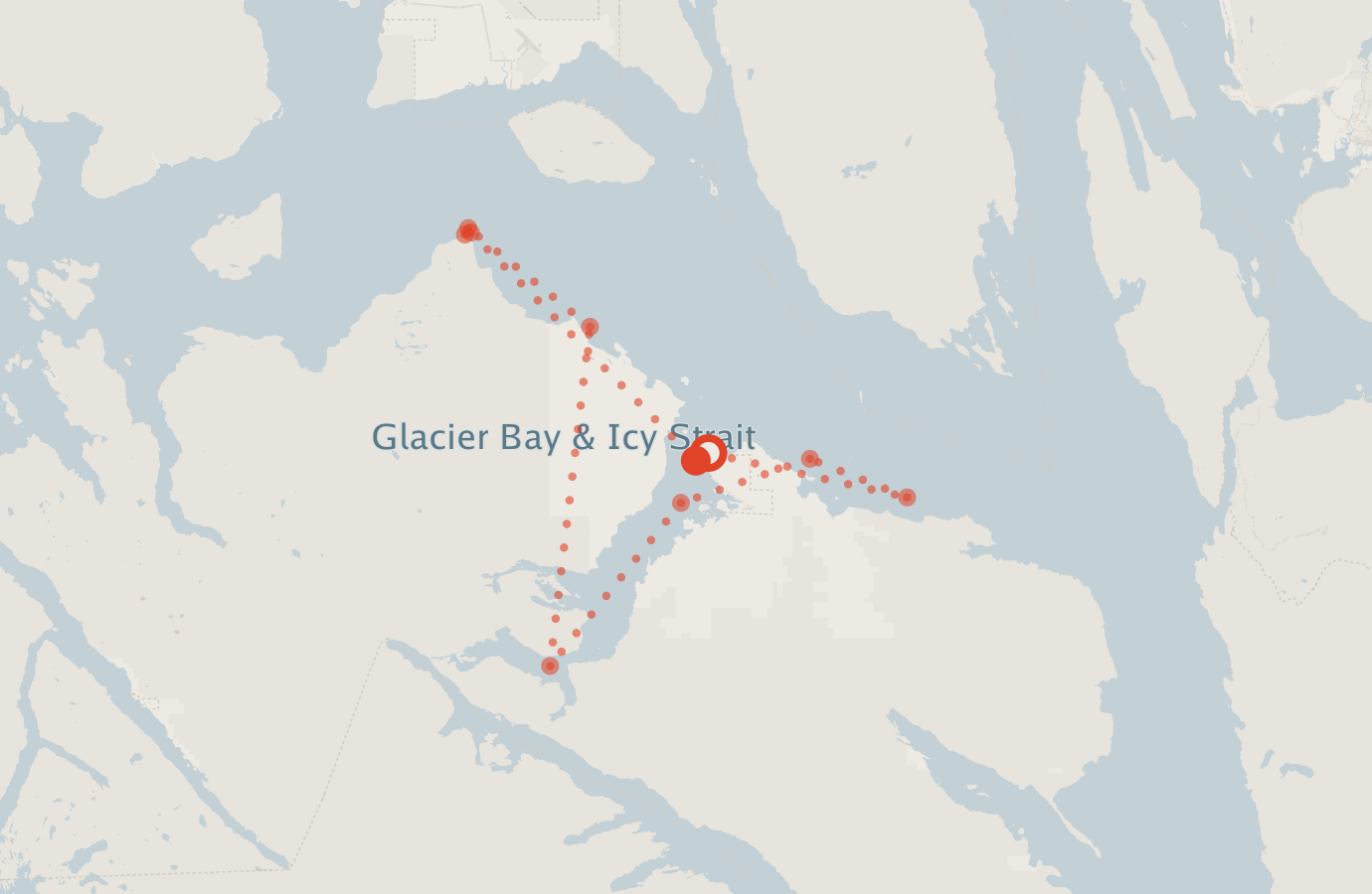 Activity map — real sighting points on an OpenStreetMap basemap