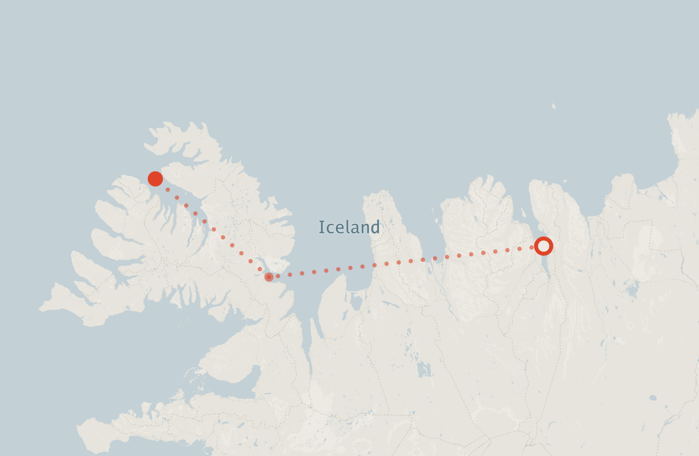Activity map — real sighting points on an OpenStreetMap basemap