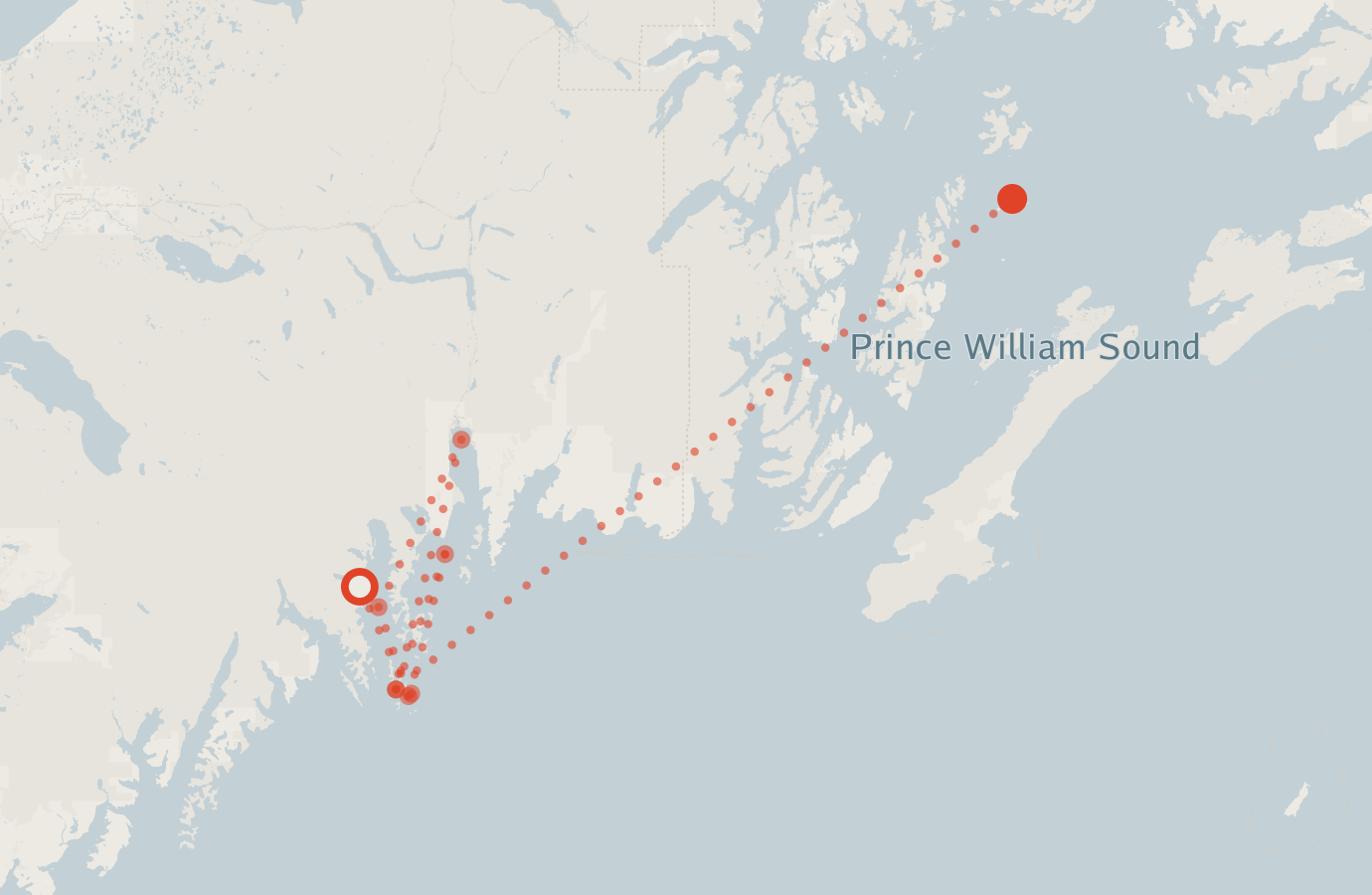 Activity map — real sighting points on an OpenStreetMap basemap