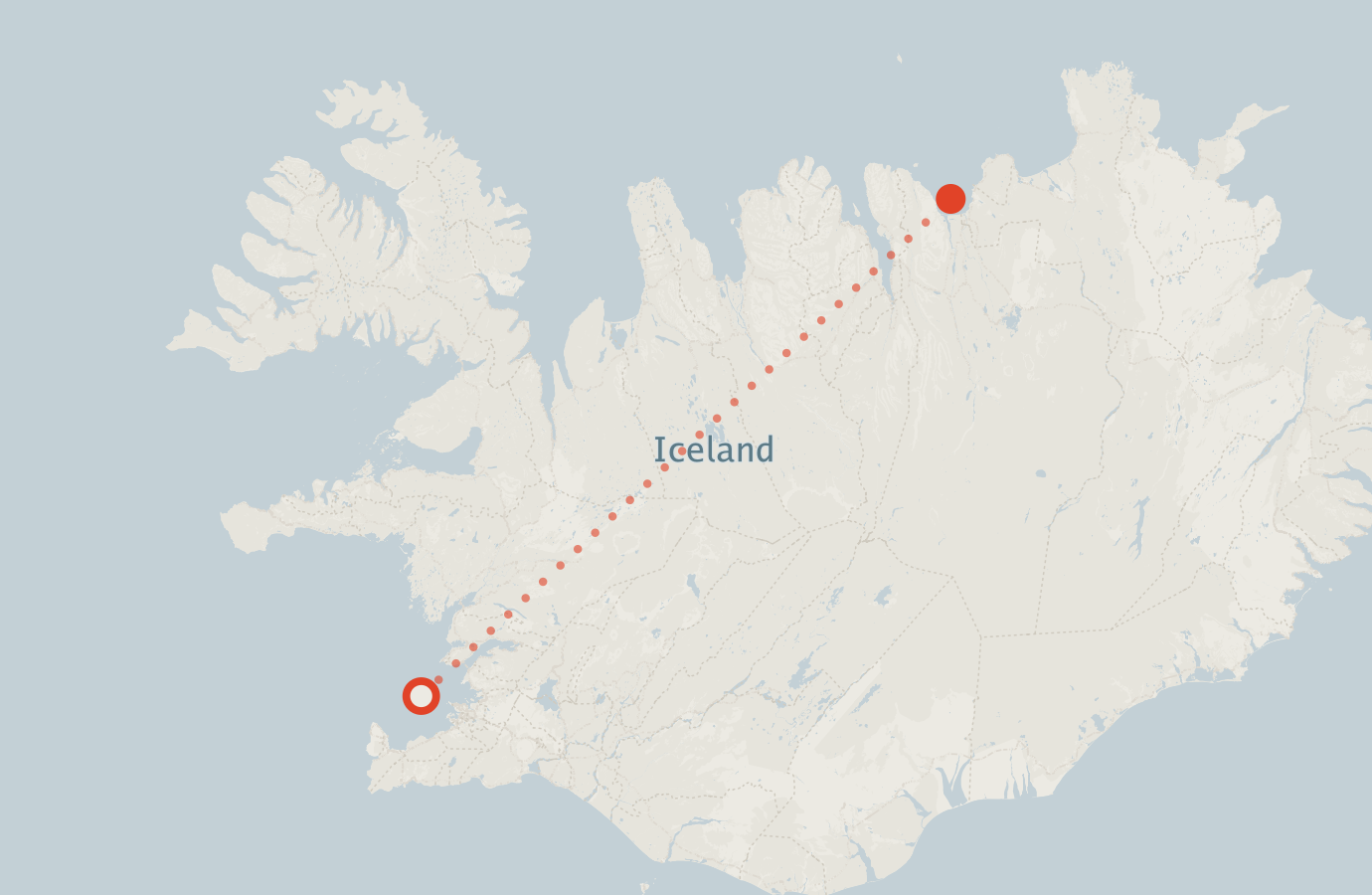 Activity map — real sighting points on an OpenStreetMap basemap