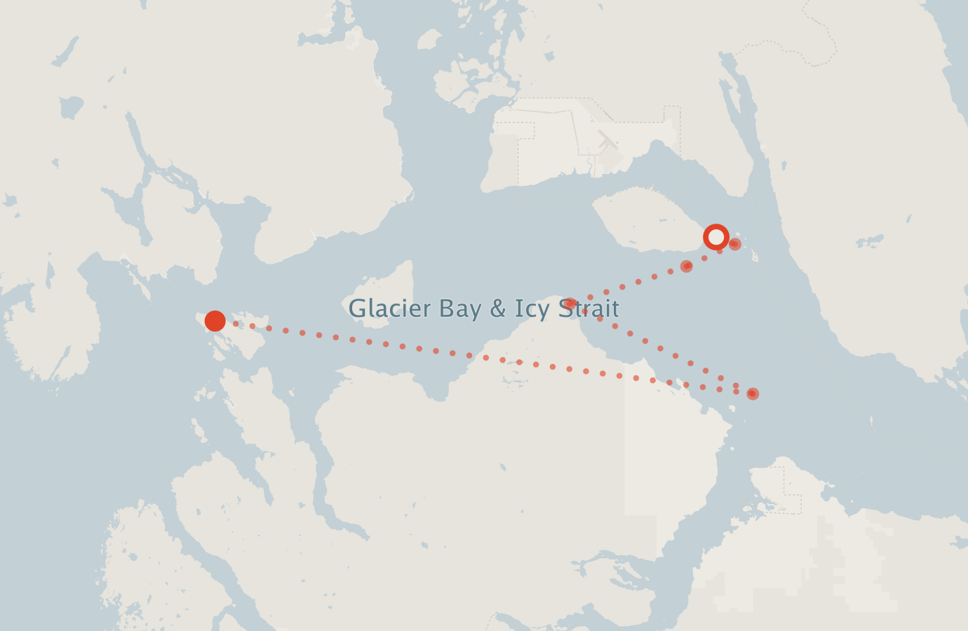Activity map — real sighting points on an OpenStreetMap basemap