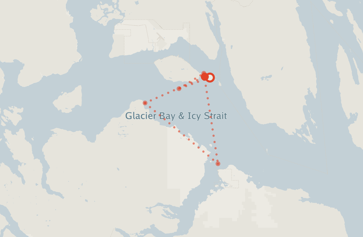 Activity map — real sighting points on an OpenStreetMap basemap