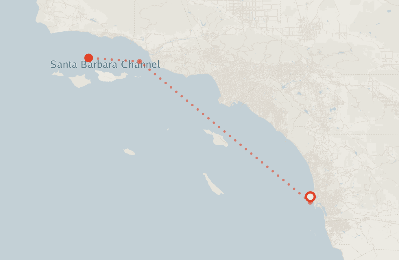 Activity map — real sighting points on an OpenStreetMap basemap