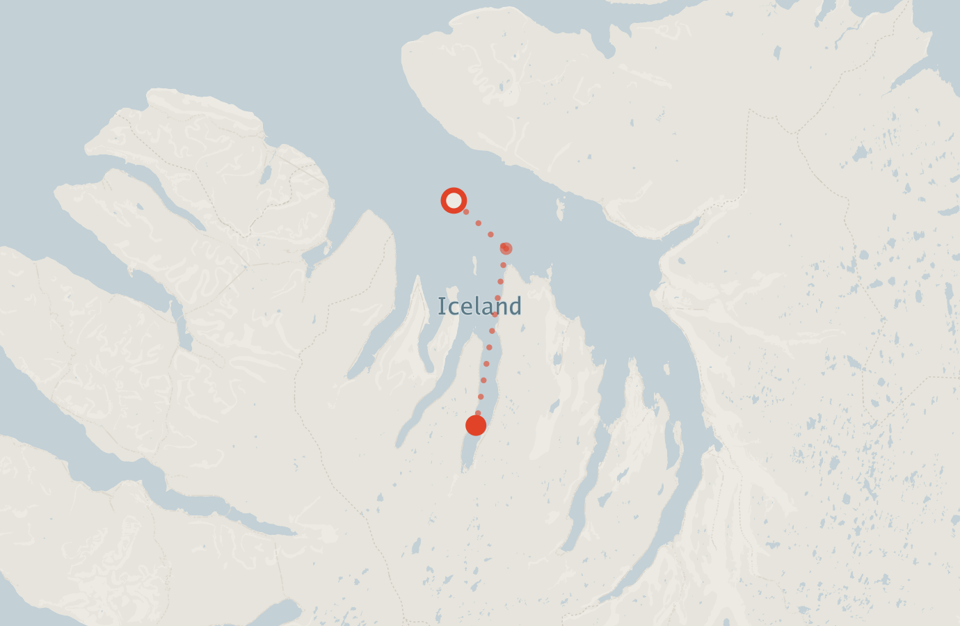 Activity map — real sighting points on an OpenStreetMap basemap