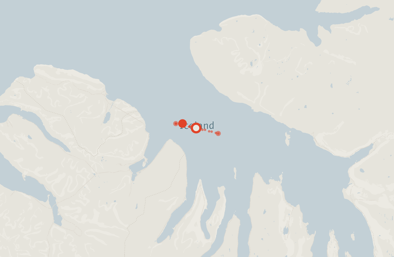 Activity map — real sighting points on an OpenStreetMap basemap