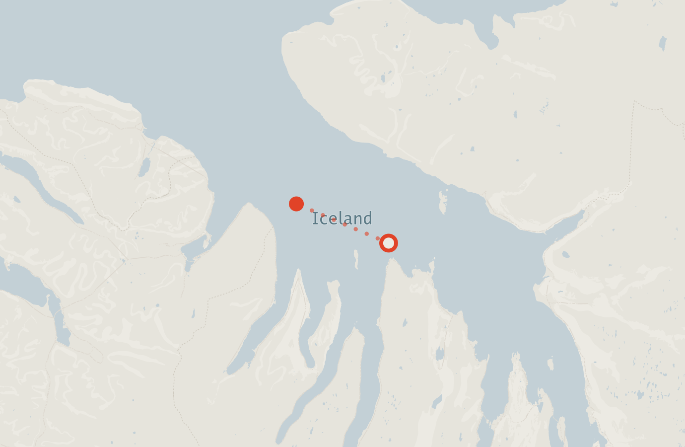 Activity map — real sighting points on an OpenStreetMap basemap