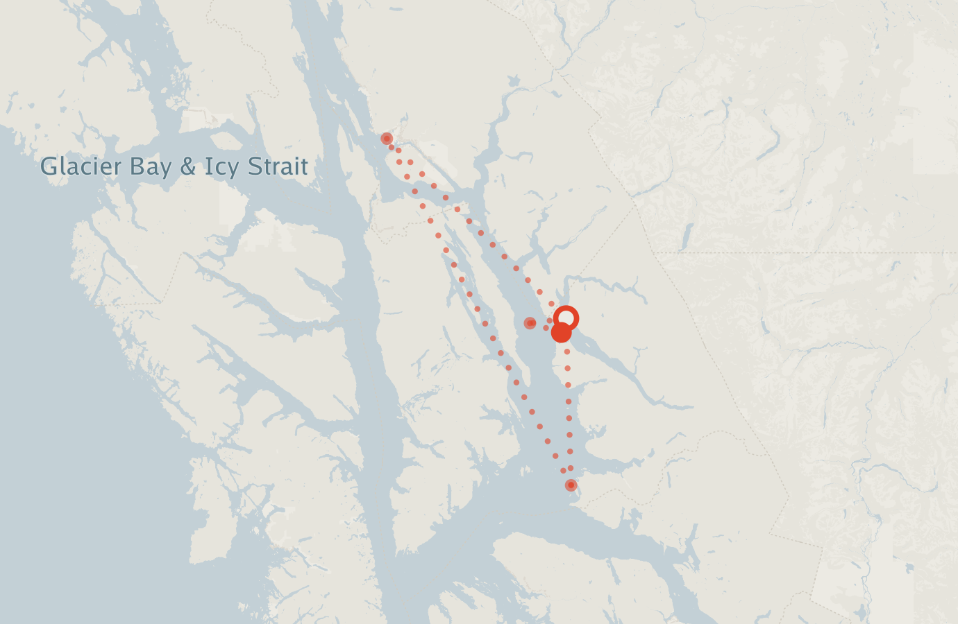Activity map — real sighting points on an OpenStreetMap basemap