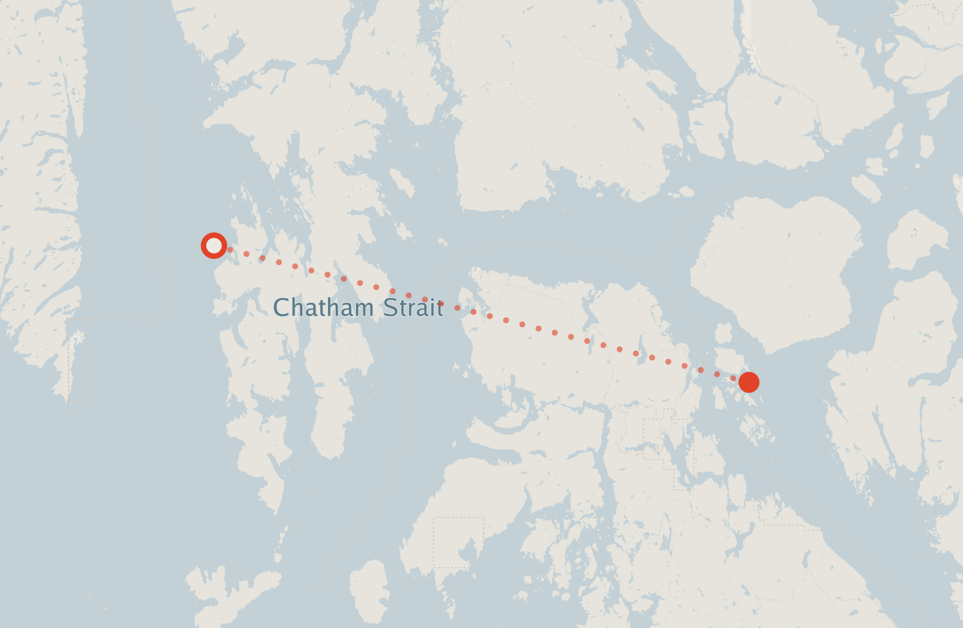 Activity map — real sighting points on an OpenStreetMap basemap