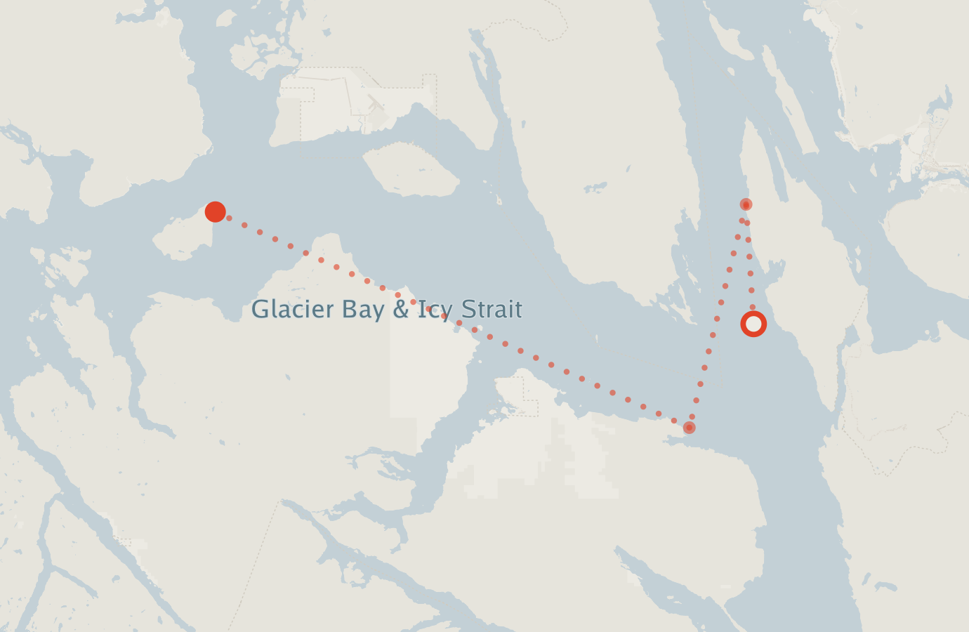 Activity map — real sighting points on an OpenStreetMap basemap