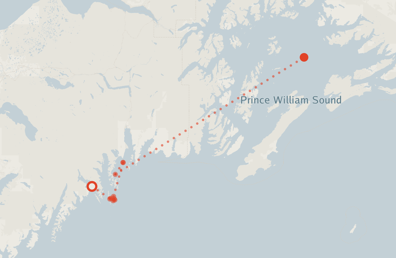 Activity map — real sighting points on an OpenStreetMap basemap