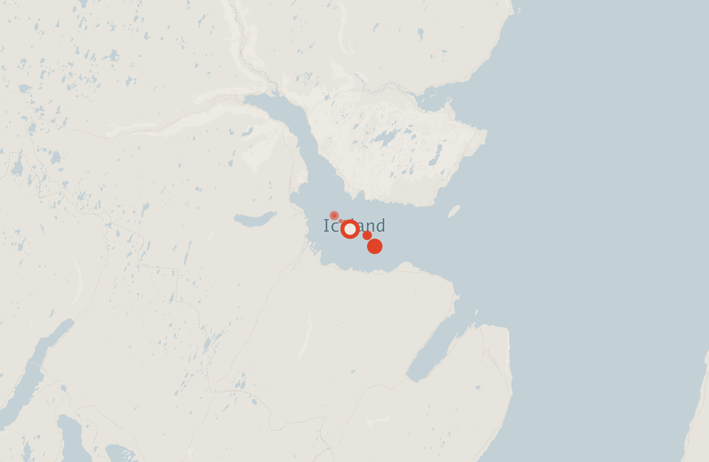 Activity map — real sighting points on an OpenStreetMap basemap