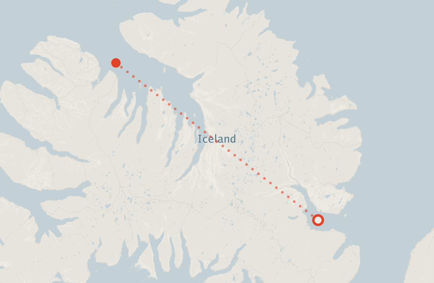 Activity map — real sighting points on an OpenStreetMap basemap