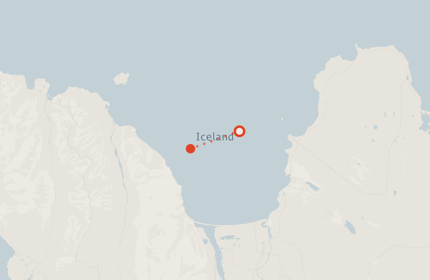 Activity map — real sighting points on an OpenStreetMap basemap