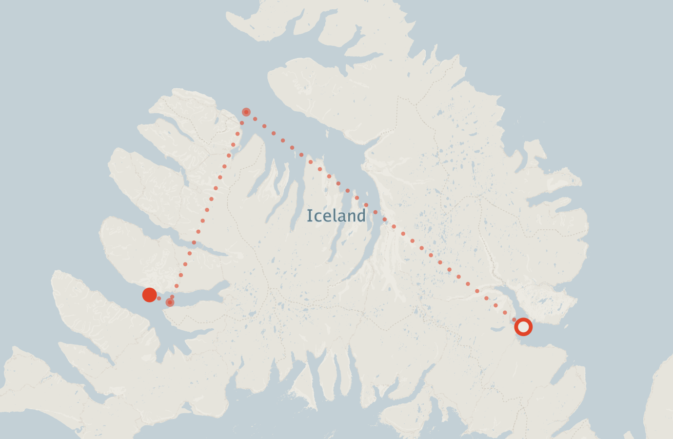 Activity map — real sighting points on an OpenStreetMap basemap