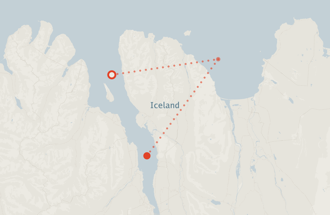 Activity map — real sighting points on an OpenStreetMap basemap