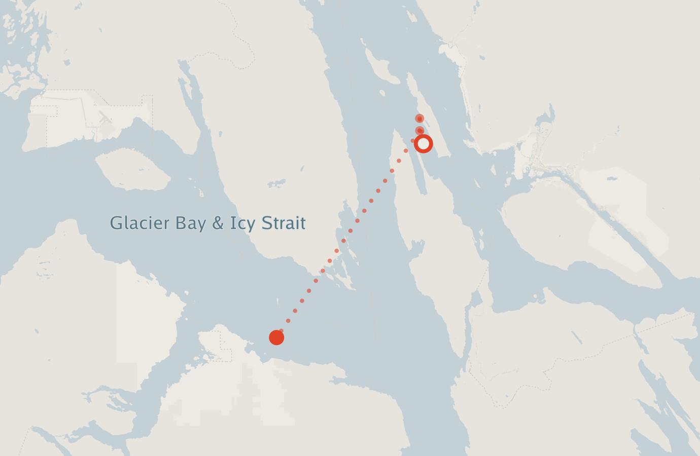 Activity map — real sighting points on an OpenStreetMap basemap