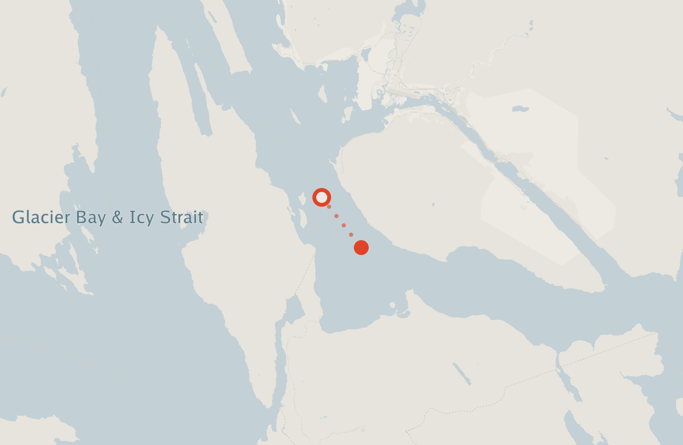 Activity map — real sighting points on an OpenStreetMap basemap