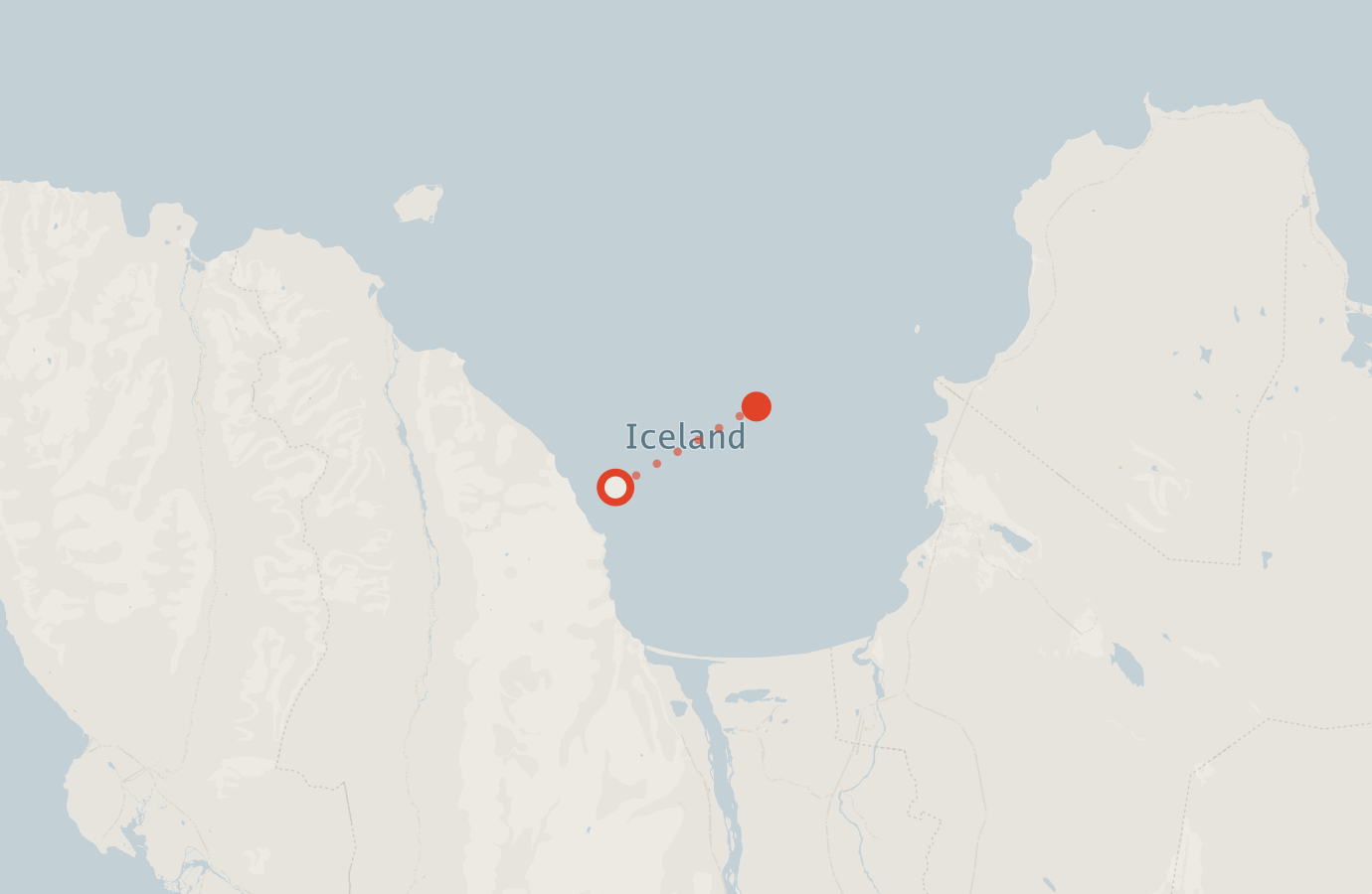 Activity map — real sighting points on an OpenStreetMap basemap