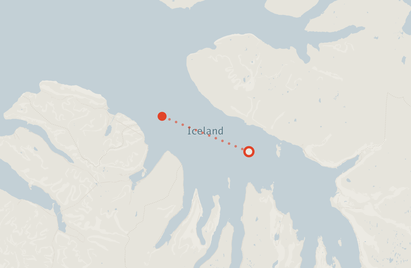 Activity map — real sighting points on an OpenStreetMap basemap